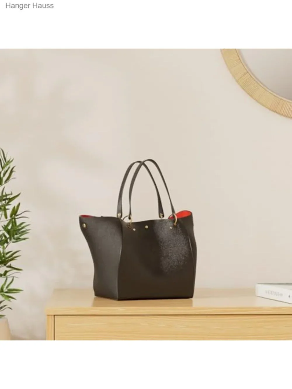 Large Work Tote Bag for Women Waterproof Vegan Leather Handbags Big Bucket